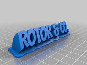 rotor ofis özelleştirilmiş 3d print model - Mito3D