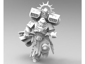 raven guard bibliotecario fisso giochi e giocattoli 40k forza ascia di guardia potenza space marine warhammer 3d print model - Mito3D