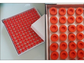 plasmid tubes holder storage box biology laboratory tools tube 3d print model - Mito3D