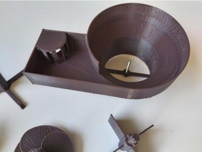 vortex water turbine engineering engeneering generator gravitation hydroelectric renewable energy waterwheel wheel 3d print model - Mito3D