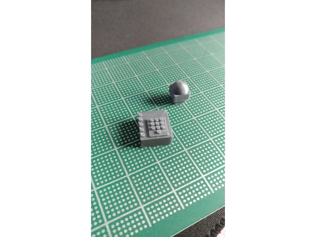 eaglemoss delorean 1 8 bussola & numpad oggetti di scena 3D print model - Mito3D