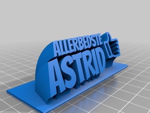 astrid office kundengebundene 3d print model - Mito3D