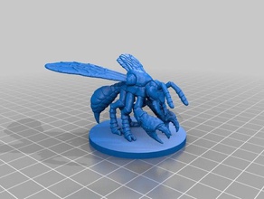 mars-Mutante Wespe Tiere fantasy Insekt mars attacks martian wargame 3d print model - Mito3D