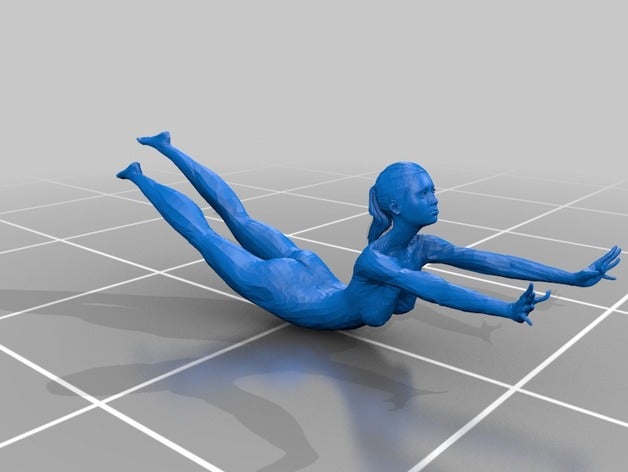 corpo feminino - mão stand pessoas o a figura feminina humano 3D print model - Mito3D
