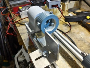 mini lathe machine tools 12 volt 20x20 aluminum 3d print 775 motor tool 3d print model - Mito3D