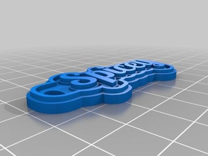 pikant Schlüsselanhänger kundengebundene 3d print model - Mito3D