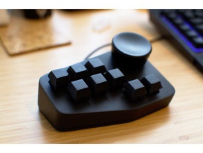 custom keypad mechanical switches computer arduino keyboard rotary encoder 3d print model - Mito3D