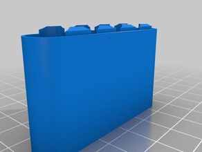 my customized battery case 5 batt bottom 3d print model - Mito3D