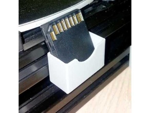 titular do cartão sd snapfit anexo 2020 extrusão Impressora 3d acessórios alumínio montagem a caixa recipiente recipientes sdcard o suporte de armazenamento ferramenta 3d print model - Mito3D