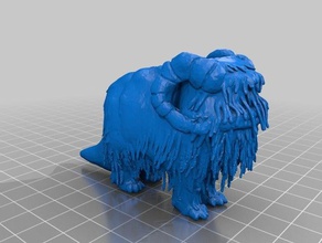 improved legion scale bantha toys & games 3d print model - Mito3D