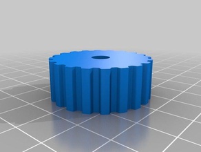 my customized parametric pulley - lots tooth profiles 3d printer parts 3d print model - Mito3D
