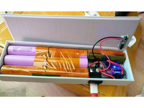 7 cellule 18650 powerbank le bricolage batterie la banque de puissance 3d print model - Mito3D