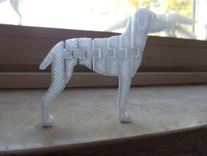cane animali articolato da caccia openscad 3d print model - Mito3D