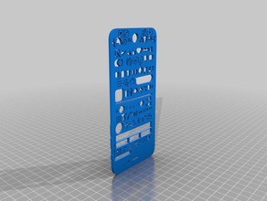 ui iphone stencil mobile phone 3d print model - Mito3D