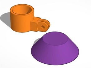 brown bottle holder tool holders & boxes amyl gopro mount nsfw poppers popper drug 3d print model - Mito3D