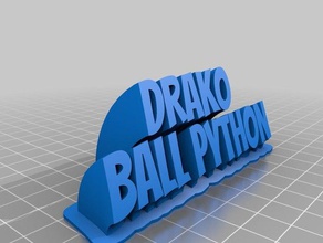 drako name plate office customized 3d print model - Mito3D