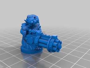 izzet goblin atirador criaturas artilheiro liga ravnica 3d print model - Mito3D