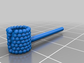 popeye's corn-cob pipe nuage en forme de champignon fumée 1 6 l'échelle des figurines jouets & accessoires jeux 3d print model - Mito3D