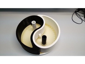 yin yang pot outdoor & garden 3d print model - Mito3D