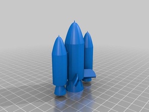 awesome Rakete 3d-drucken 3d print model - Mito3D