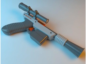 hantendo - dl-44 zapper props blaster dl44 han solo pistol nintendo prop starwars star wars 3d print model - Mito3D