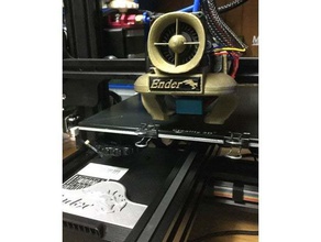 gömme türbin fan kefen monte edin 3d yazıcı parçaları 3d print model - Mito3D