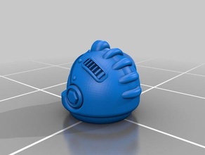 helm - hollow toys & games 3d print model - Mito3D