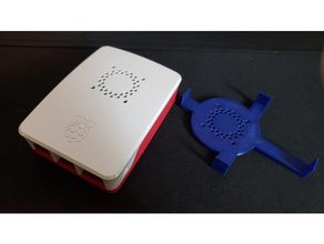 official raspberry pi 4 case 30mm fan mod template electronics 3d print model - Mito3D