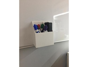 quadro branco magnético caneta borracha titular office 3d print model - Mito3D