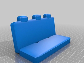 toyota tacoma rear bench seat r c vehicles rcscale 3d print model - Mito3D