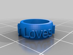 anillo de palmer La impresión en 3d personalizado 3d print model - Mito3D