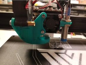 tevo tarantula cooling fan vent & inductive sensor mount 3d printer parts mod 3d print model - Mito3D