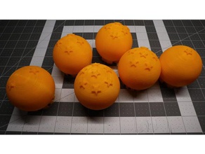 sept db sphères akira toriyama l'anime dragon ball shenlong 3d print model - Mito3D