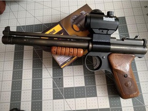 picatinny rail - benjamin modèle 137 pistolet à air sport et loisirs airpistol carabine plombs 3d print model - Mito3D