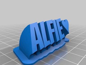 alfie ofis özelleştirilmiş 3d print model - Mito3D