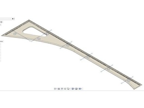 dressmaker's ruler 1m hand tools dress hobby 3d print model - Mito3D