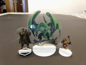 trasparenza mini base giochi gioco da tavolo accessori dnd in miniatura dungeons dragons 3d print model - Mito3D