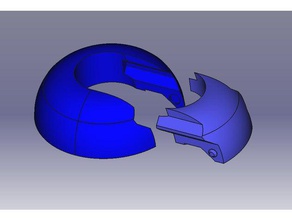 tubo collare parametrico parti freecad il raccordi per tubi dell'acqua 3d print model - Mito3D