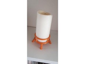 supporto di candela famiglia 3d print model - Mito3D