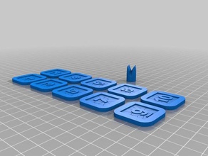 dixit Spieler chips 3d-drucken 3d print model - Mito3D