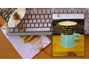 paper cup holder office coffee papercup 3d print model - Mito3D