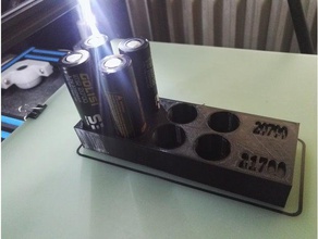 Inhaber 20-21700 3d-drucken 20700 Batterie 21700 3d print model - Mito3D