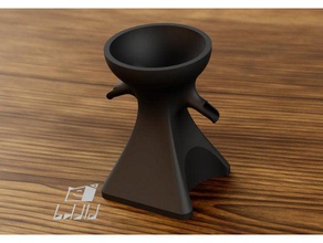 aeropress pouring stand two cups kitchen & dining 2pour coffee cup mug dispenser pour split 3d print model - Mito3D
