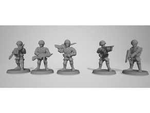 6mm infantry toys & games infa 3d print model - Mito3D