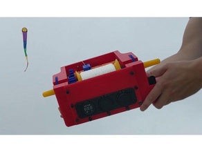 automatique kite string reeler-intérieure passe-temps cerf-volant de la chaîne 3d print model - Mito3D