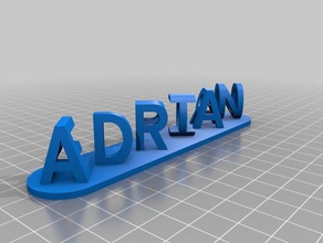 adrian elporo signs & logos customized 3d print model - Mito3D