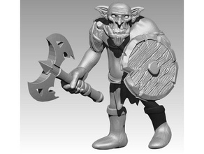 miniature - orc 1 2017 toy & game accessories 28 mm 28mm fantasy frostgrave goblin heroic miniwargaming mordheim ork pathfinder rpg tabletop troll wagh warband wargame wargaming warhammer 3d print model - Mito3D