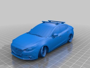 mazda 3 racing vehicles mazda3 vehicle wheel 3d print model - Mito3D