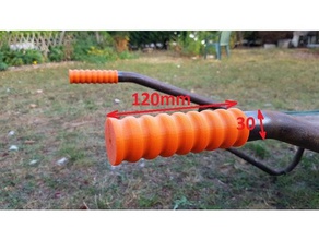 handlebar grips outdoor & garden grip handle poignee 3d print model - Mito3D