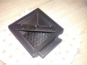 scatola forata woodplate pegboard famiglia box forato pannello di truciolato lamiera archiviazione stoccaggio contenitore 3d print model - Mito3D